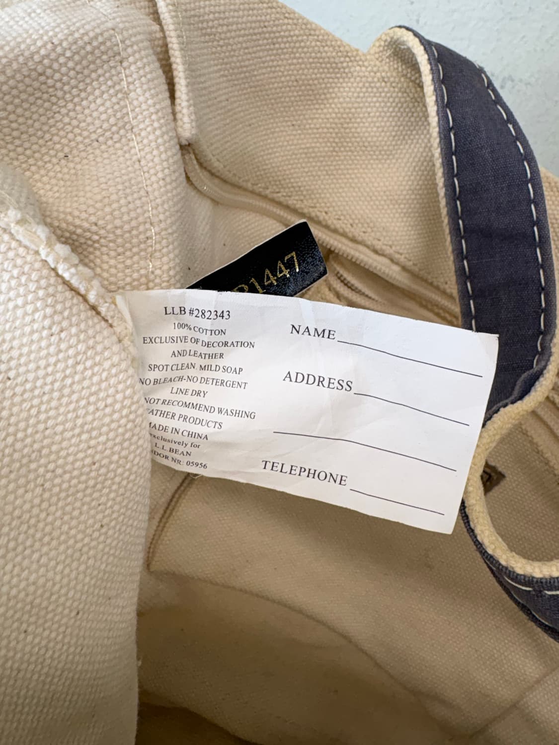 L.L.Bean 엘엘빈 빈티지 투웨이 캔버스 토트 크로스백 상품이미지10