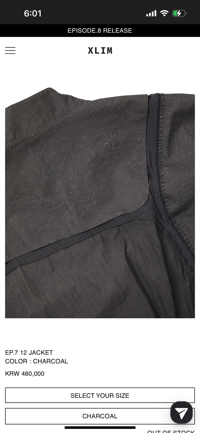 XLIM EP.7 12 JACKET S 상품이미지3