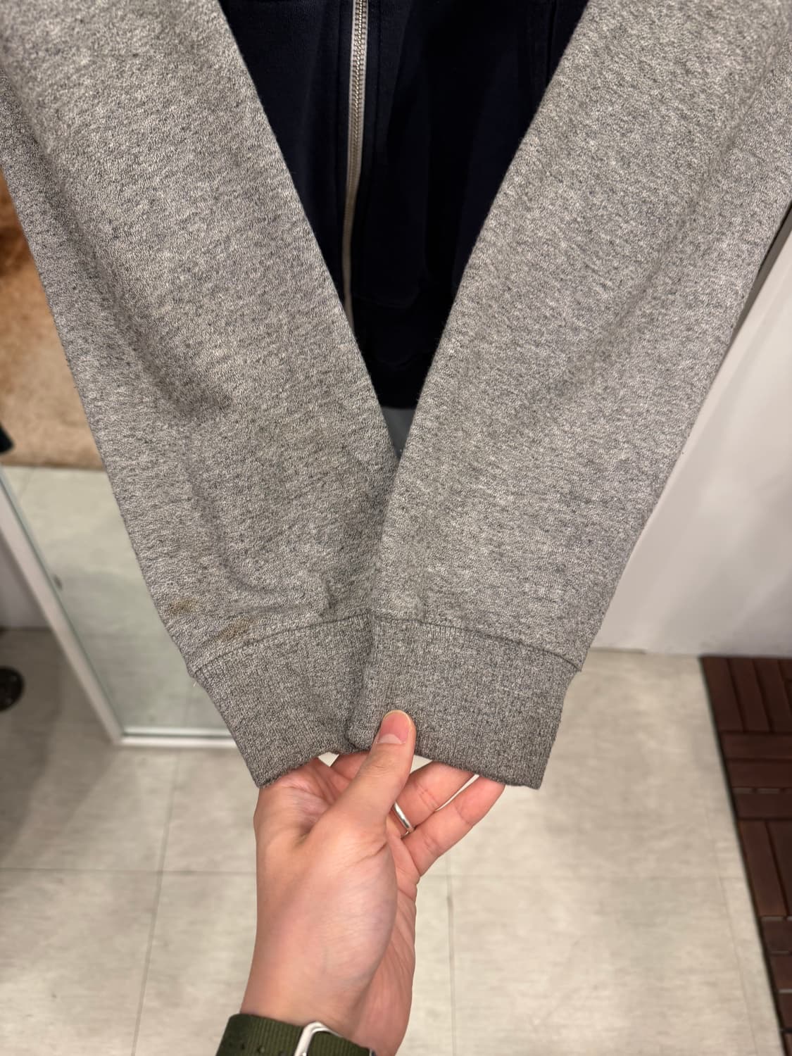 Quik Silver 퀵실버 배색 스웻 후드 집업 상품이미지4