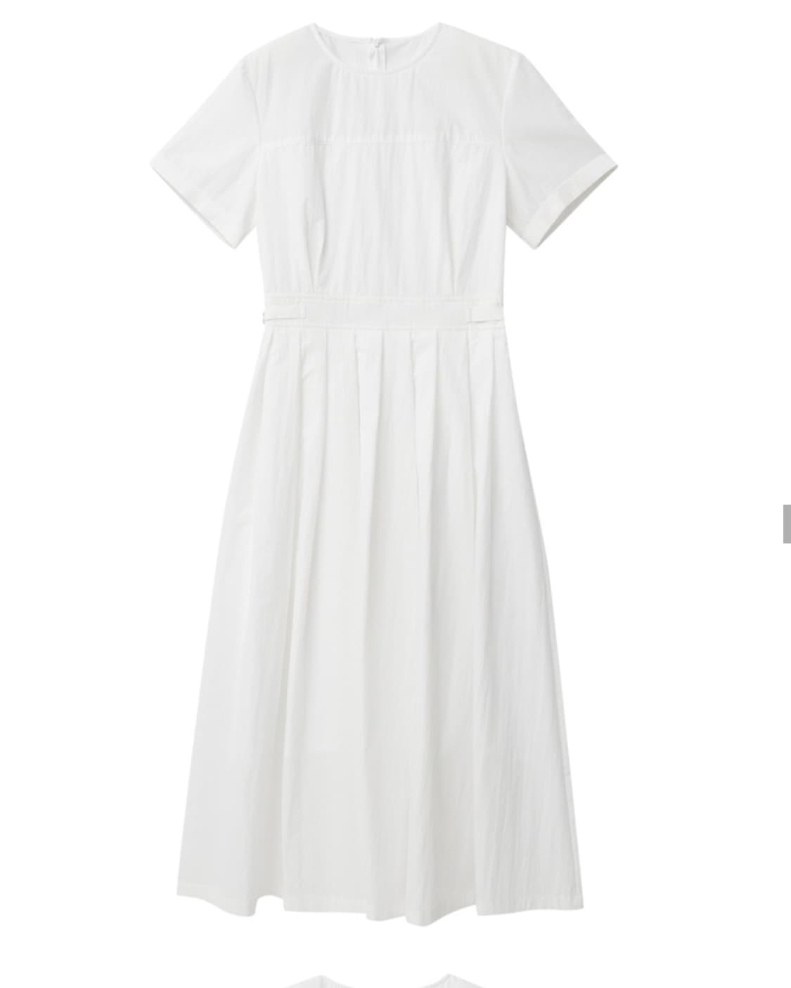 에트몽 반팔 플리츠 원피스 상품이미지3