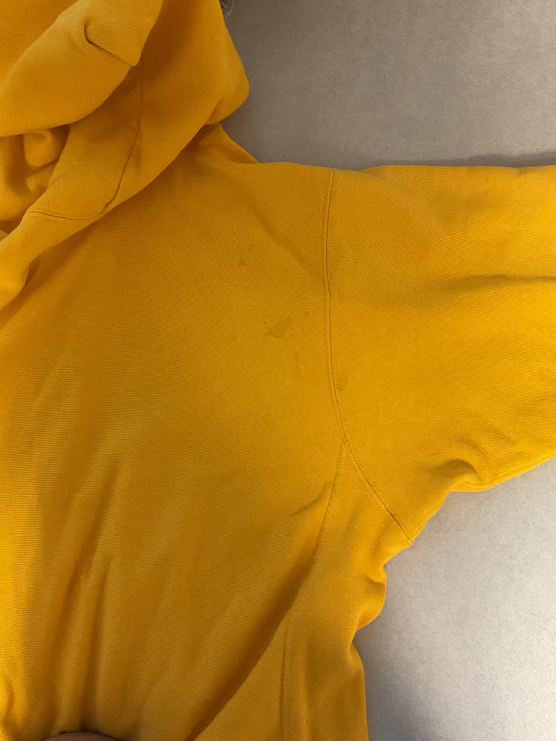80s champion yellow damaged hoodie 상품이미지7