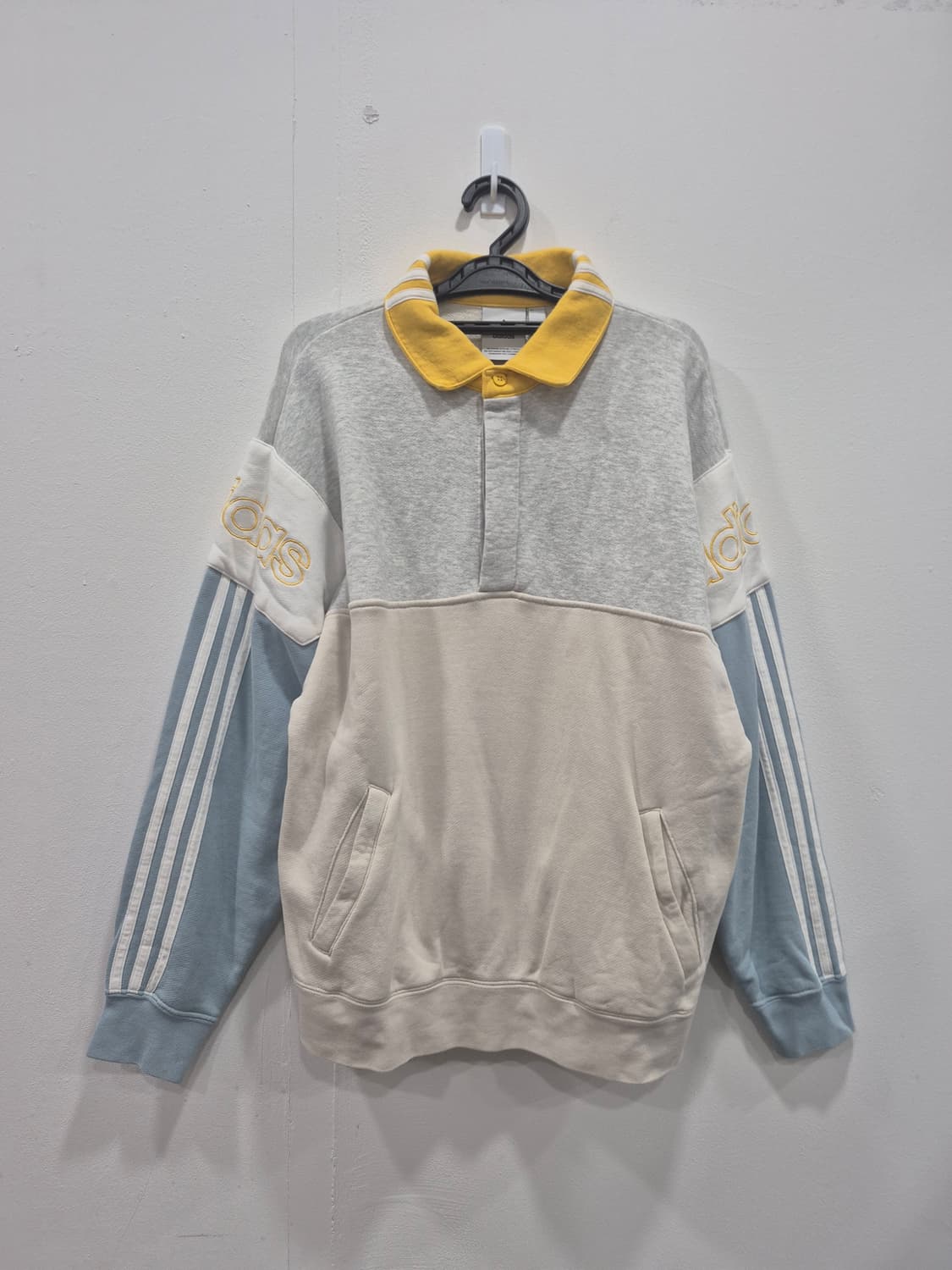 아디다스 카라넥 삼선 럭비 맨투맨 남성 105사이즈 상품이미지1