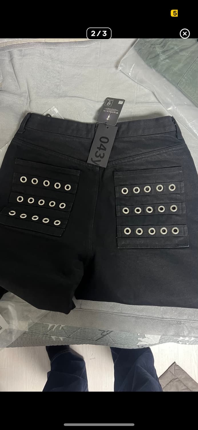 비엑세스 아일렛 팬츠 1사이즈 미개봉 새제품 상품이미지2