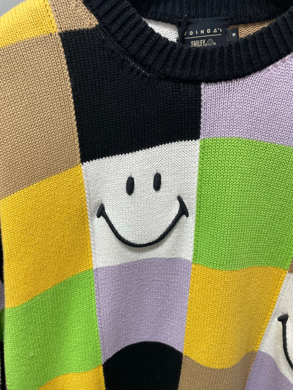 (정품/새상품) 조슈아 X 스마일 공용 컬러블럭 루즈핏 니트 상품이미지2