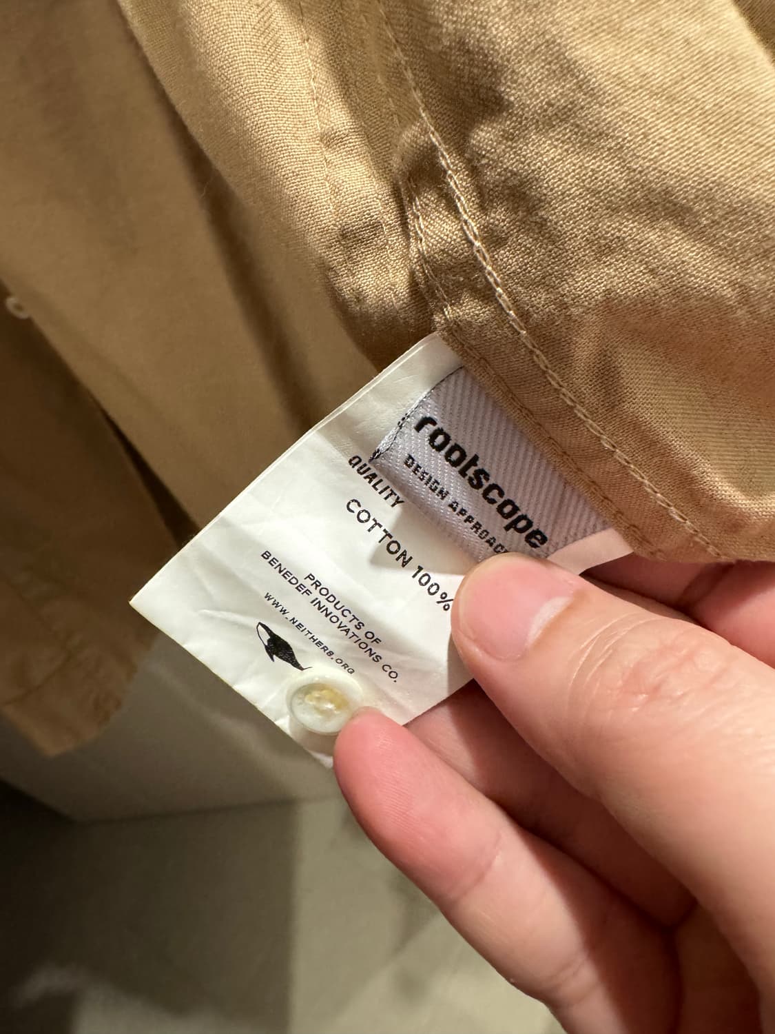 네이더스 셔츠 자켓 베이지 4 상품이미지3