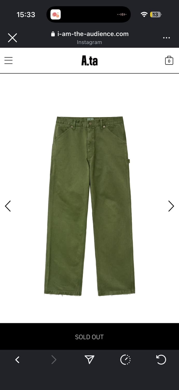 컷오프 카펜터 모스그린 S 상품이미지1