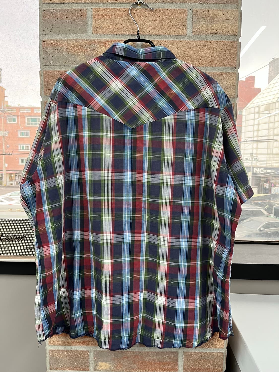 랭글러 웨스턴 체크 반팔 셔츠 상품이미지7