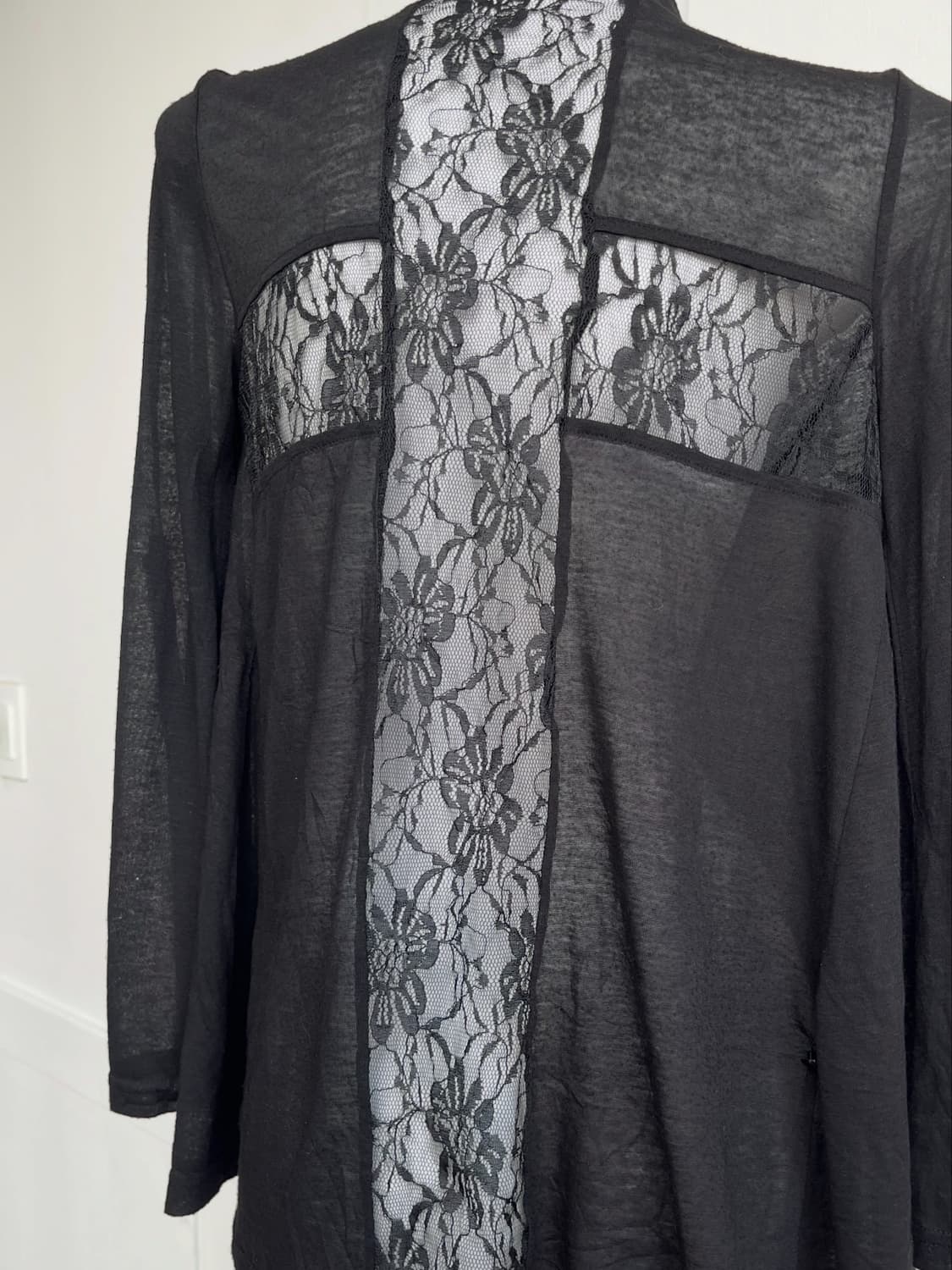 LIZ LISA doll 고스 무드 백 레이스 블랙 가디건 상품이미지2