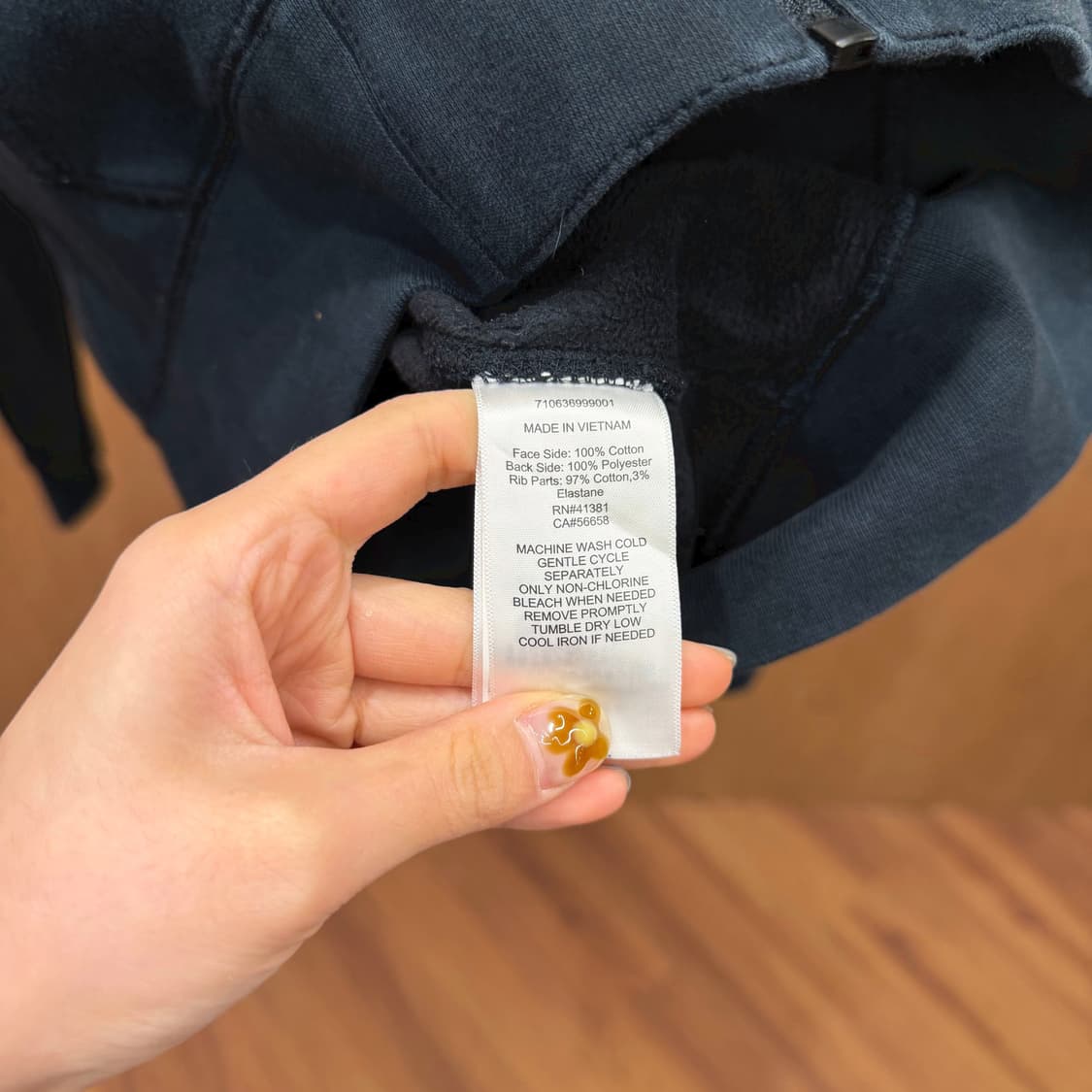 폴로 랄프 로렌 후드 집업 엠보싱 레터링 포켓 로고 탭 디테일 블랙 상품이미지8