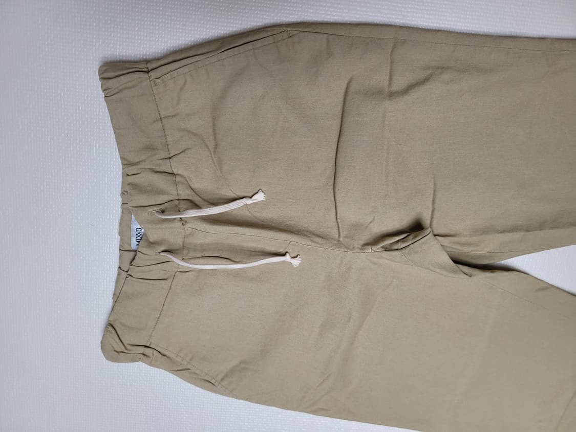 미쏘 MIXXO 여자 허리밴딩 면바지 28베이지 상품이미지3