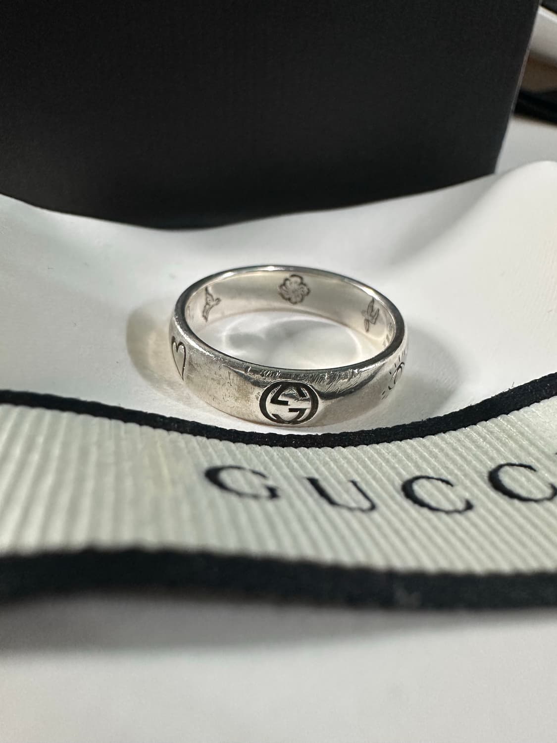 구찌 블라인드 포 러브 반지 16호 실버 상품이미지9