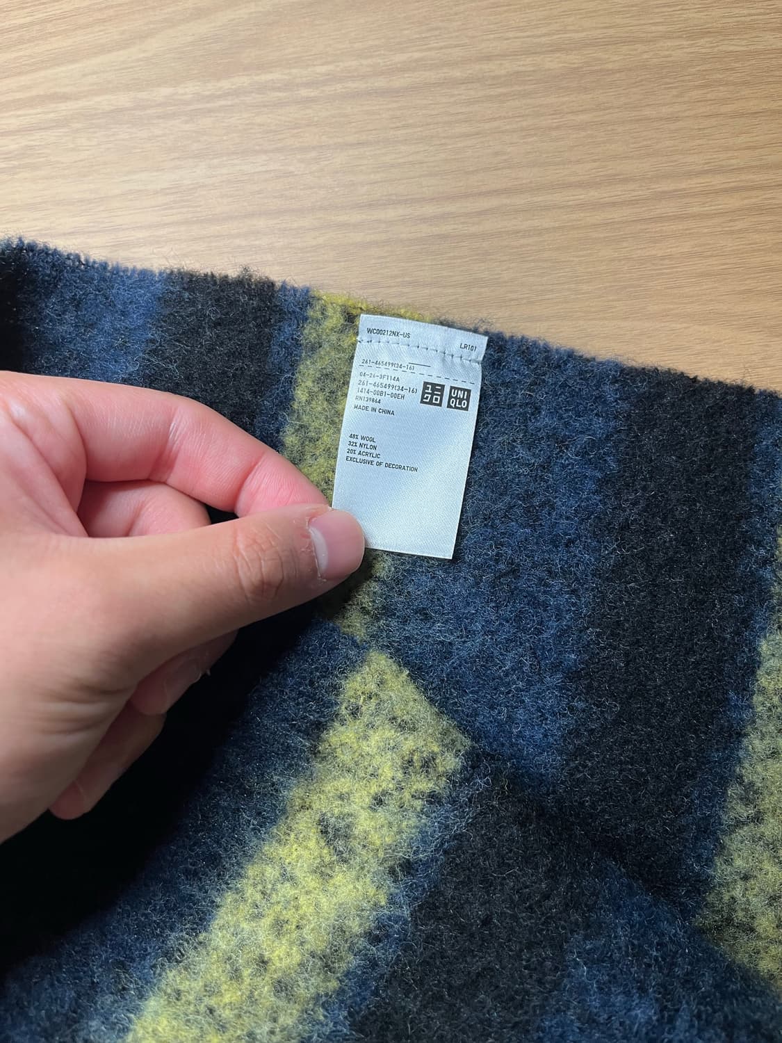 Uniqlo x JW Anderson Striped Scarf Blue 상품이미지3