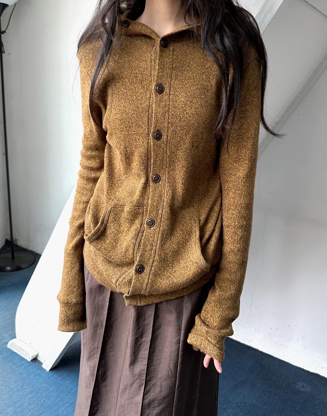 Mild cotton knitted hooded parka 상품이미지8