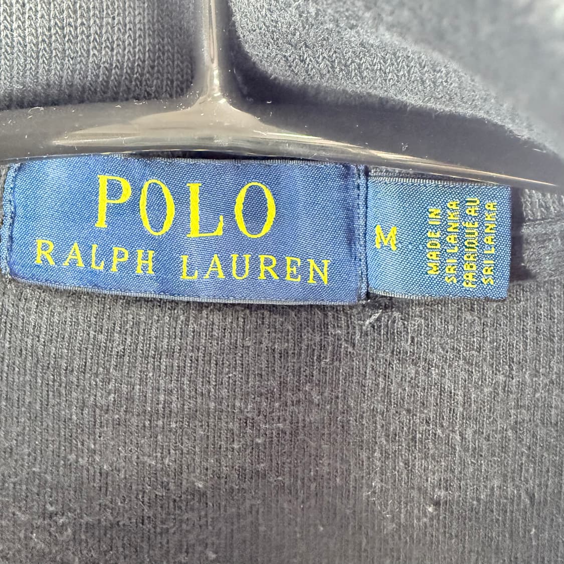 (M) 폴로 랄프로렌 하프집 니트 블랙 상품이미지3