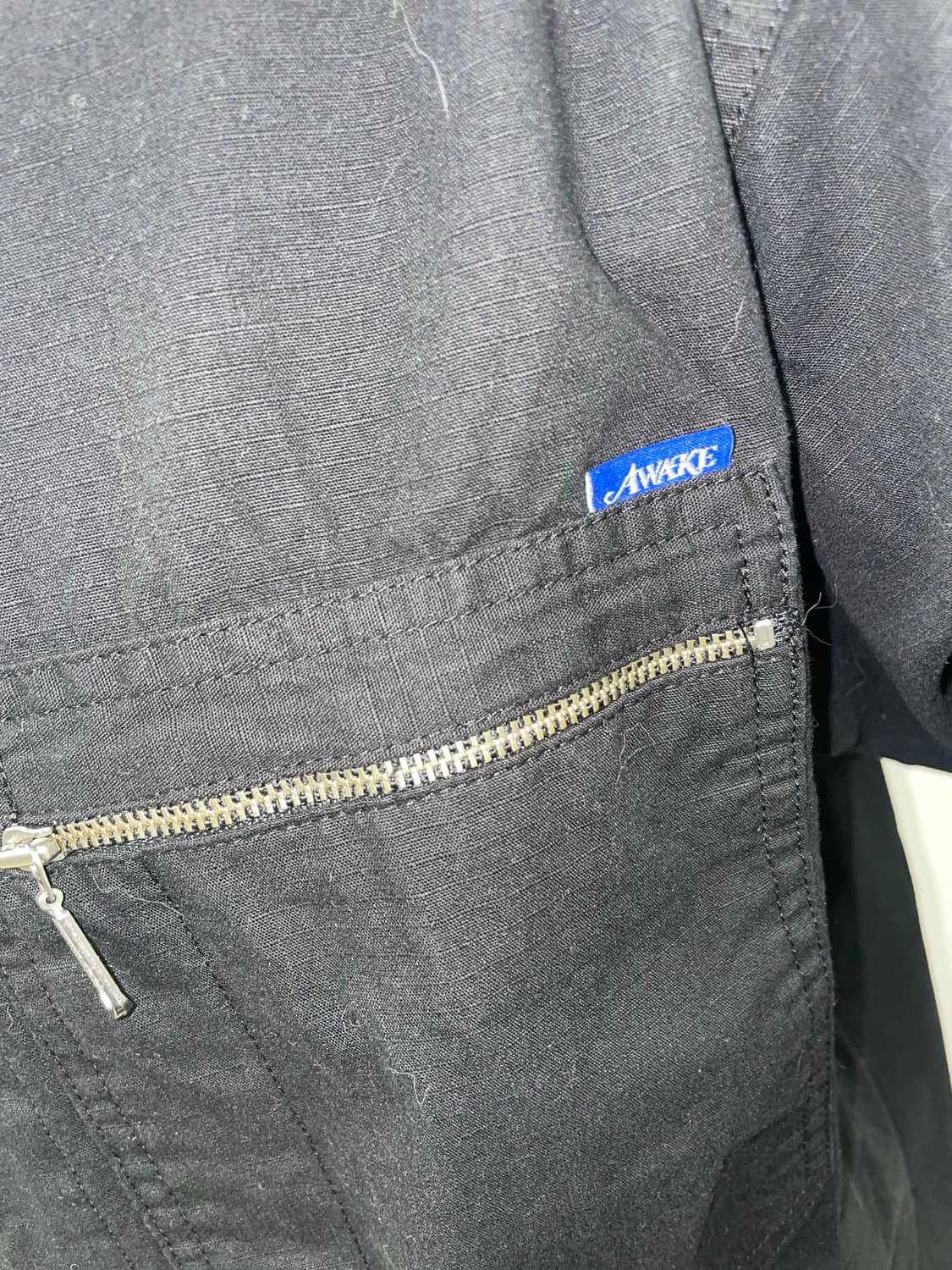 Awake NY 어웨이크 블랙 면자켓 상품이미지3