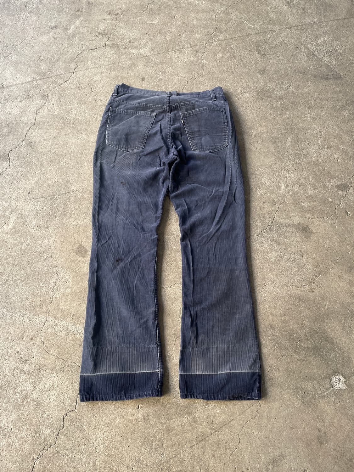 80s Levis 517 Corduroy Distressed Navy 상품이미지7