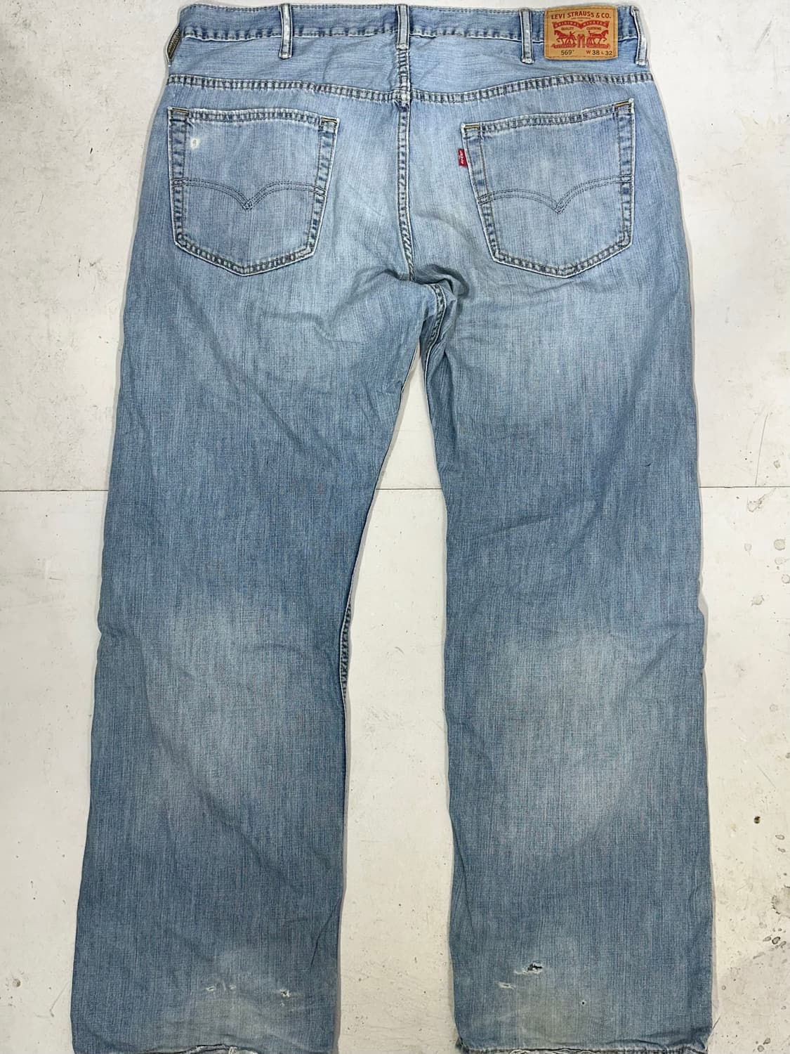 리바이스 569 와이드 연청 데님 청바지 워크 팬츠 상품이미지5