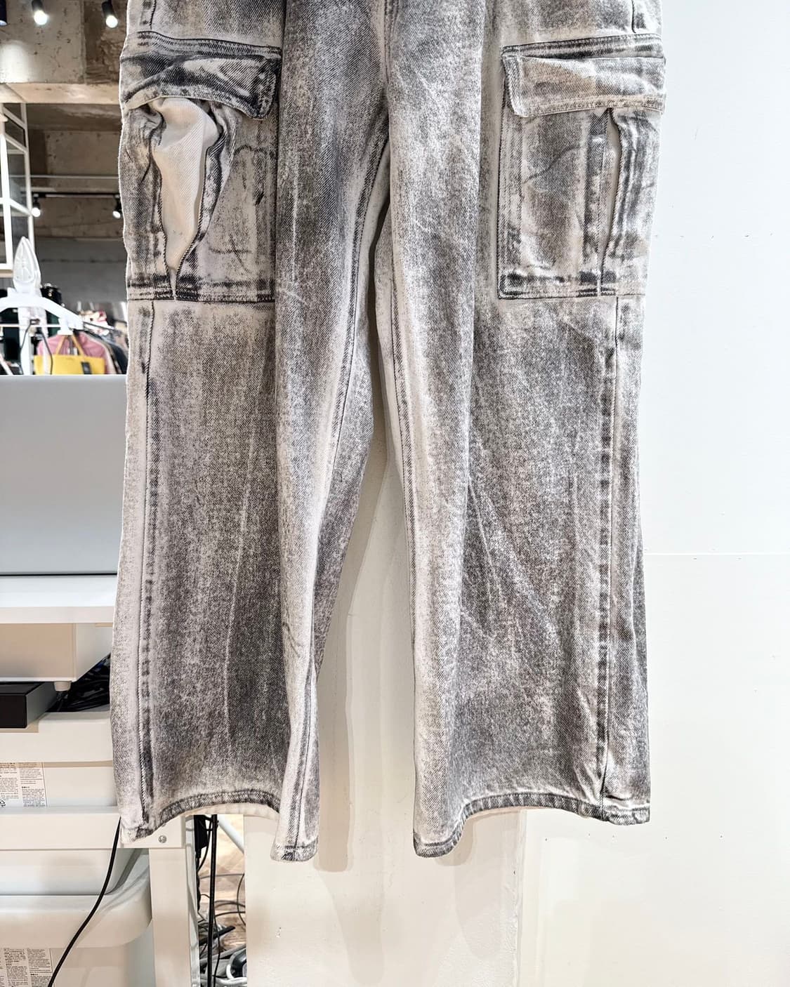 웰던 더티 워시 멀티 카고 데님 팬츠 상품이미지3