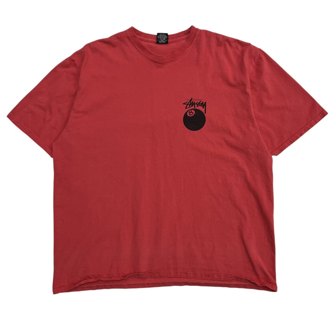 스투시 로고 파스텔 레드 반팔 XL 상품이미지3