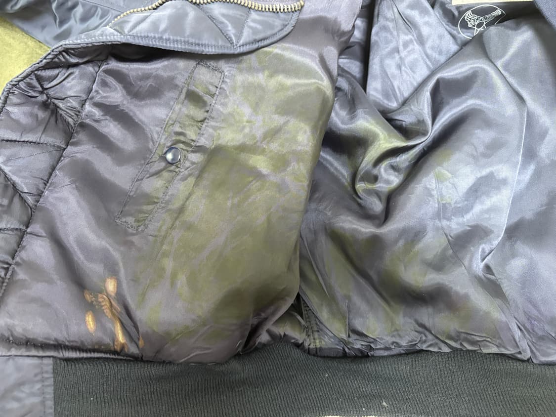 80s 미 공군 B-15c USAF B-15C 파일럿 봄버 항공 자켓 상품이미지5