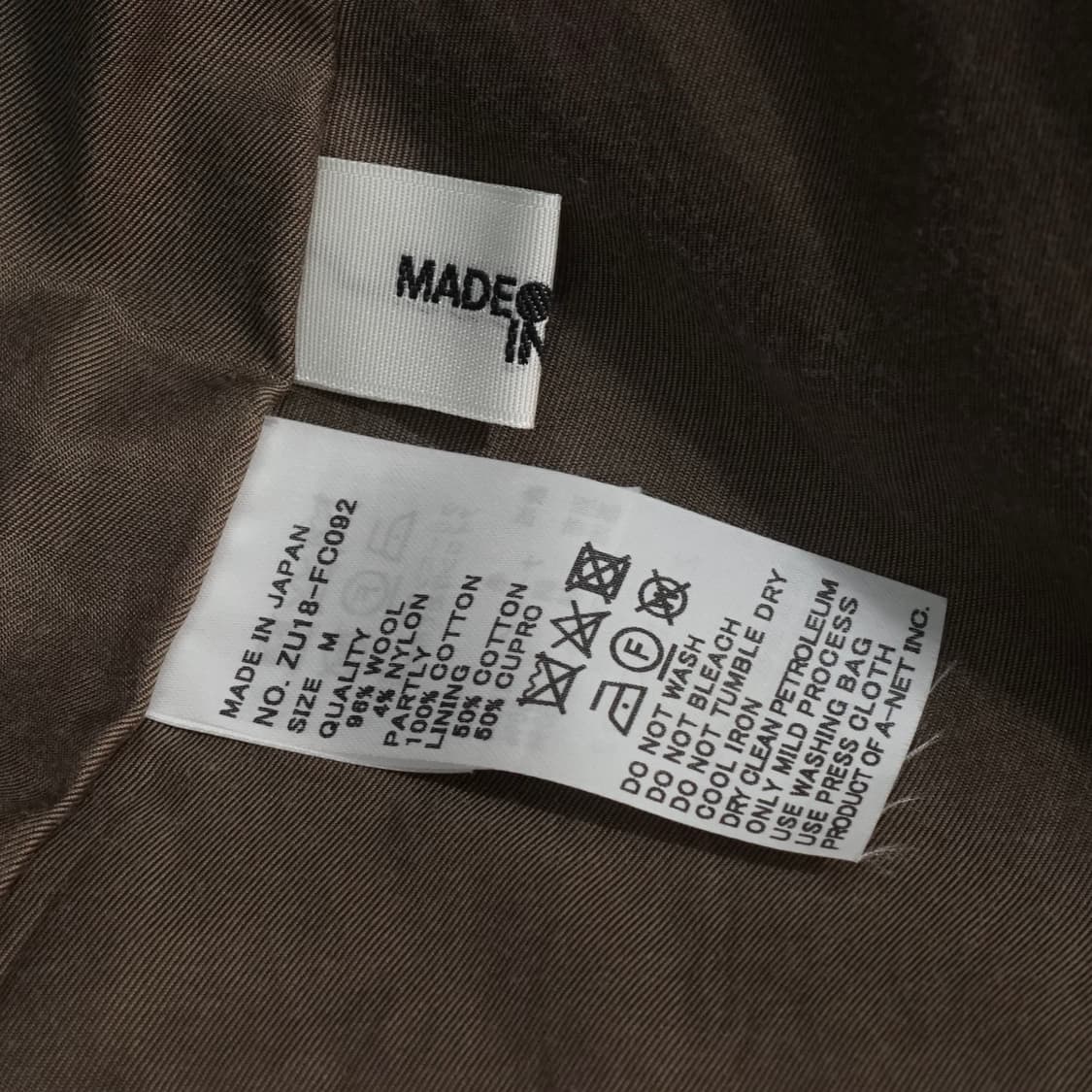 ZUCCA 주카 로빙 타탄체크 자켓 상품이미지10