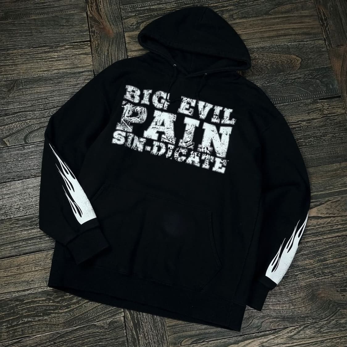 [WWE] 레슬링 오버핏 후드티 블랙 M17436 상품이미지1