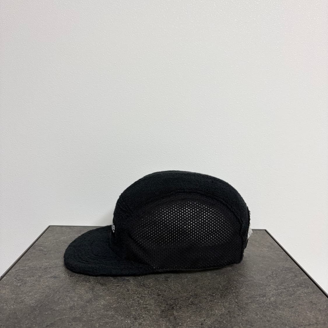 (OS) 슈프림 박스로고 캠프캡 모자 테리 메쉬 블랙 상품이미지2