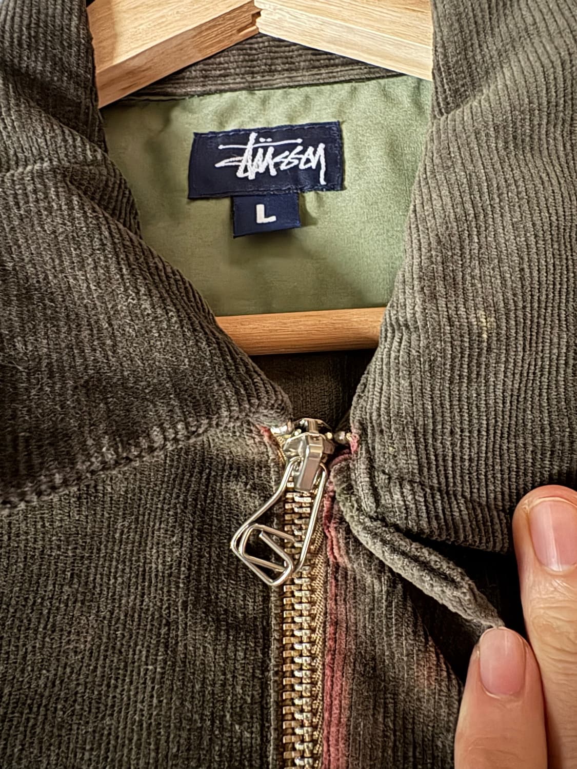 [L] 00s 올드 스투시 코듀로이 자켓 상품이미지3