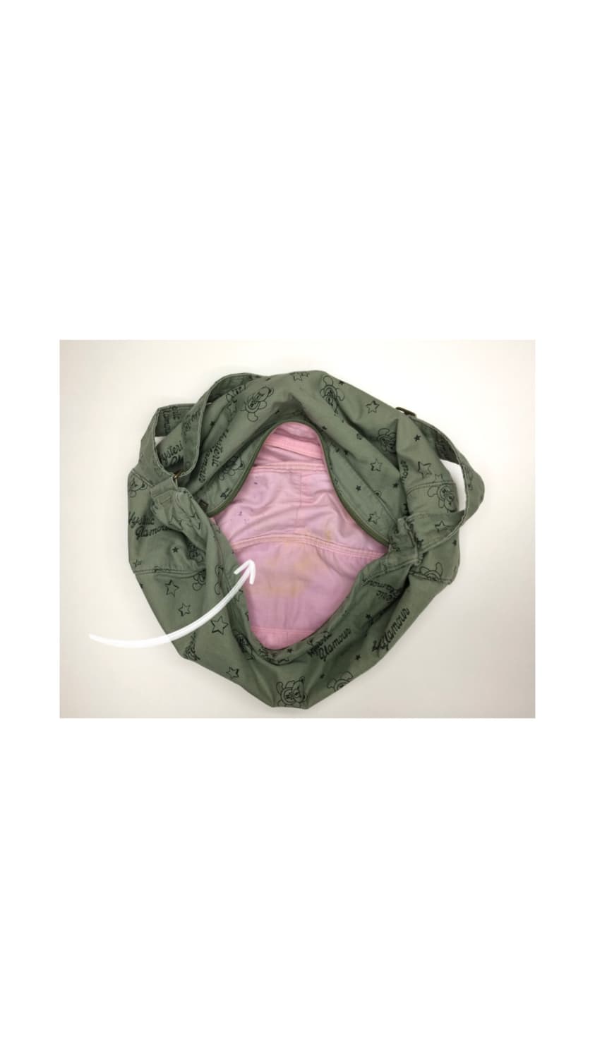 히스테릭 글레머 베어 카키 크로스백 숄더백 상품이미지4