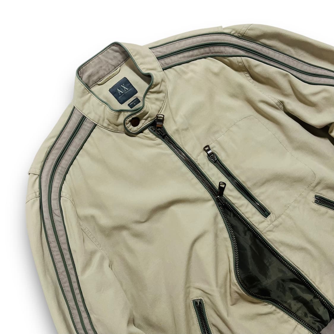 아르마니 익스체인지 사이드 웨이브 투웨이 라이더 자켓 상품이미지3