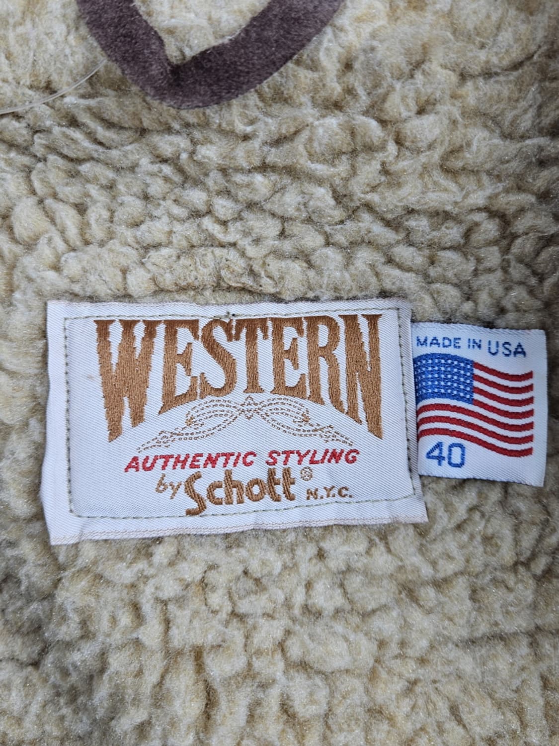 USA 쇼트 스웨이드쉘 쉐르파 웨스턴 랜처 자켓( 40 ) / 10436 상품이미지7