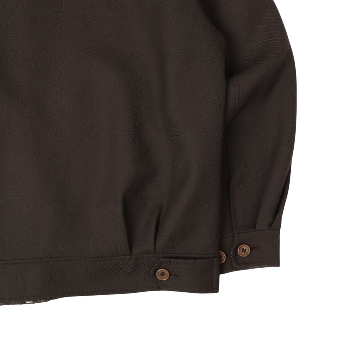 입생로랑 ysl로고 체크카라 캐시미어 블렌드 울 블루종 상품이미지6