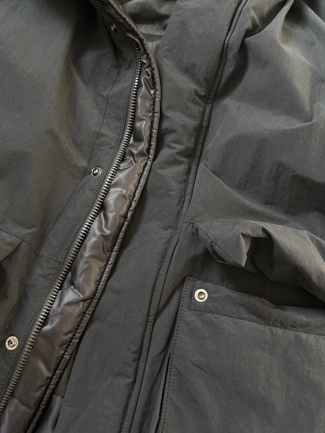 커스텀멜로우 후드 봄버 구스다운 상품이미지5