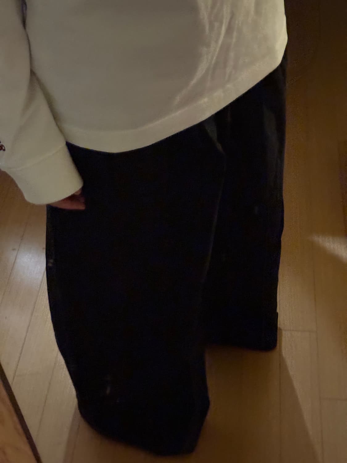 핀턱 코튼 와이드팬츠 상품이미지1