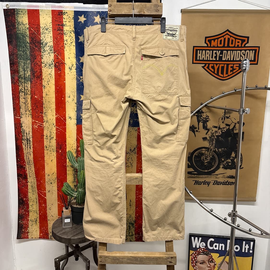 00s 리바이스 502 라이트코튼 와이드 카고팬츠 빅포켓 N773 상품이미지2