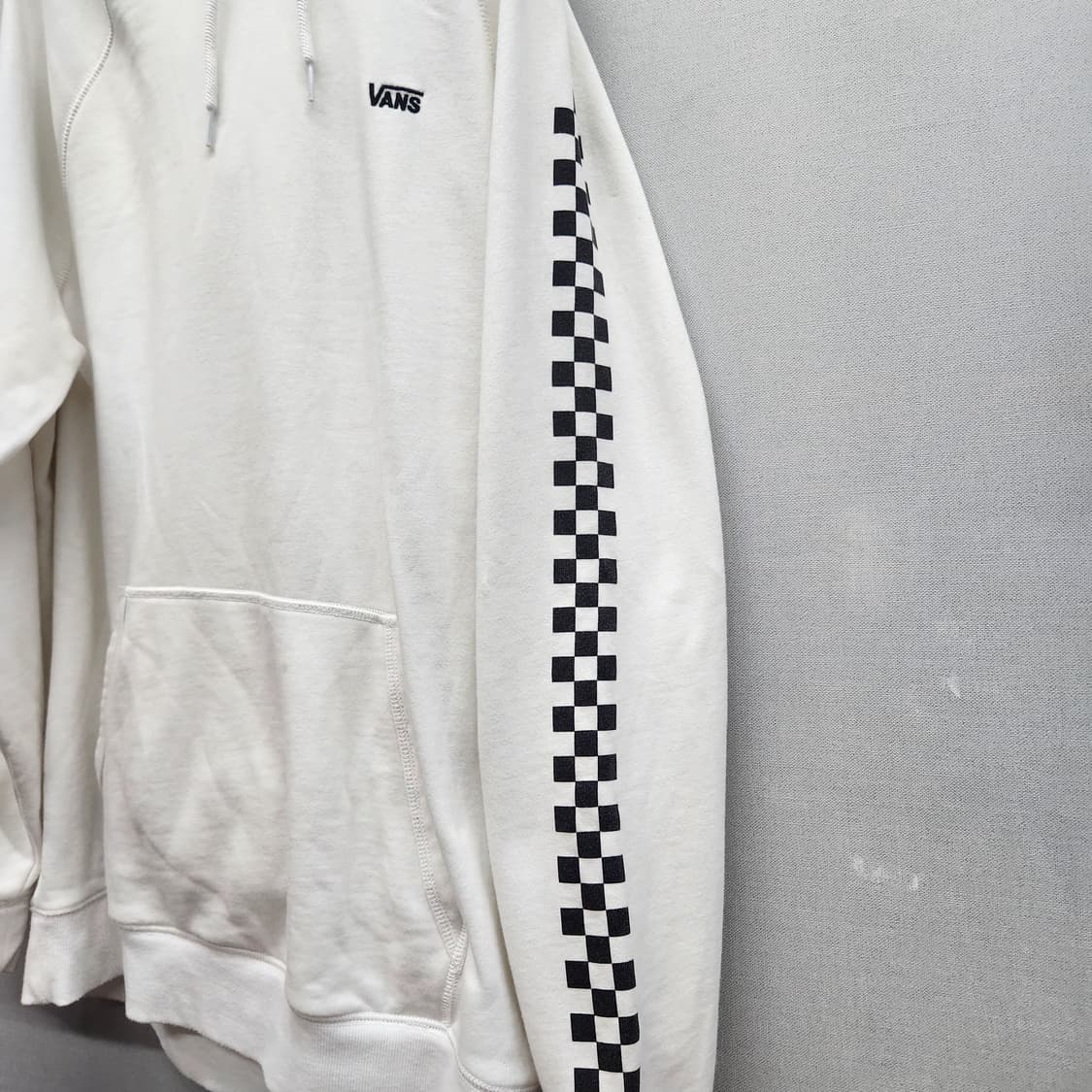 반스 로고 사이드 체커보드 후드티 L(L) 상품이미지3