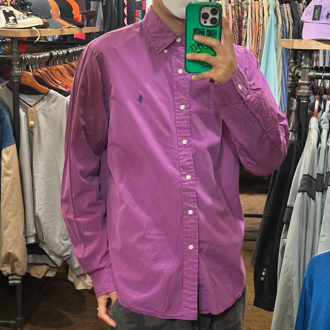 [HI] 폴로 랄프로렌 셔츠 퍼플 상품이미지4