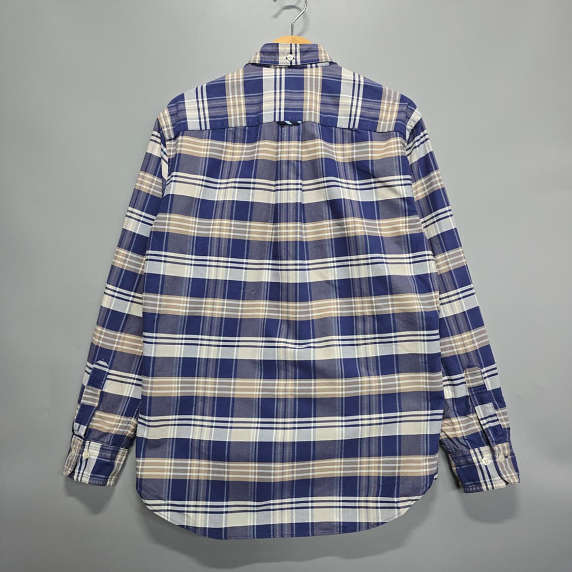 브룩스브라더스 체크 버튼다운 슈피마 코튼 셔츠 S 상품이미지5