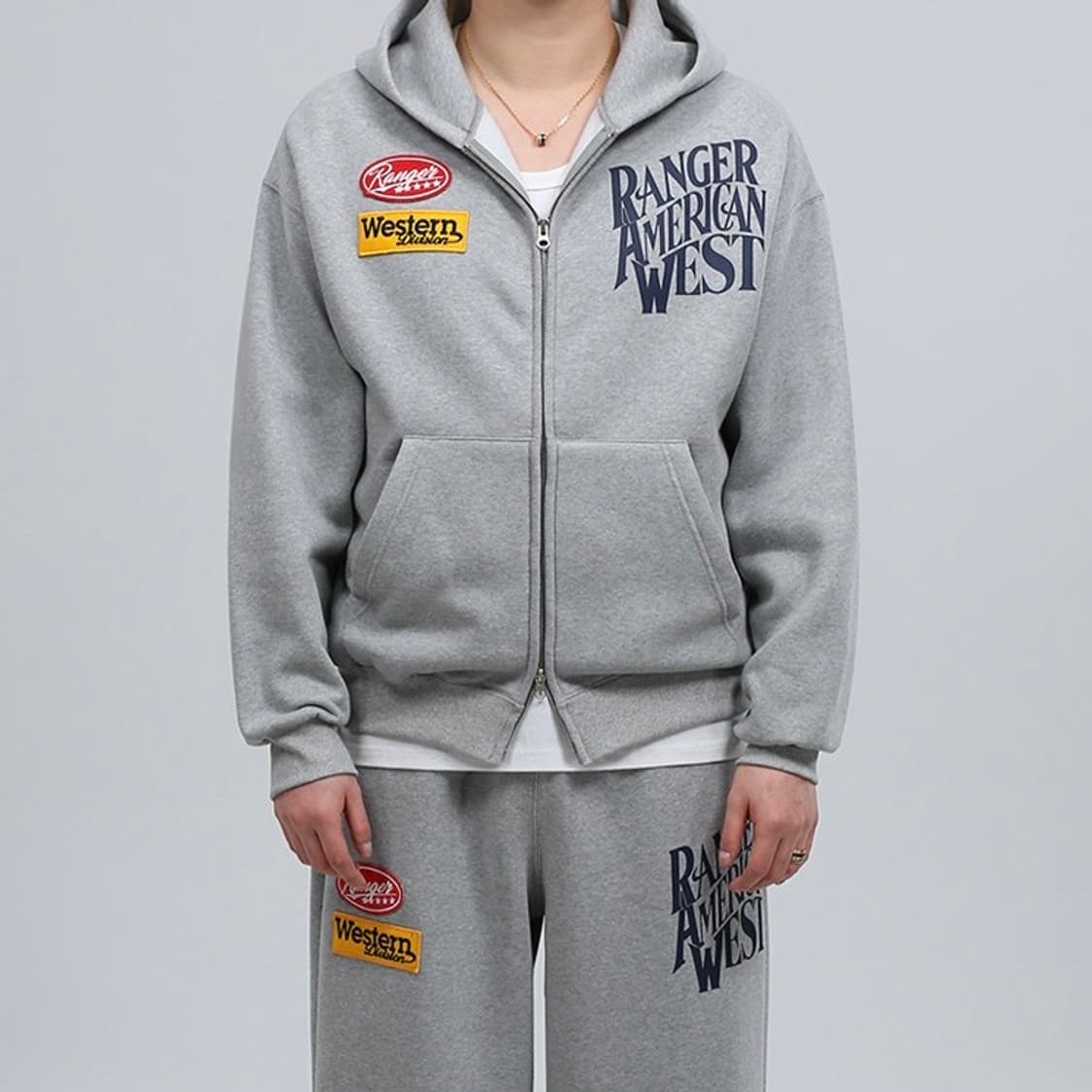 레인저 프린팅 패치 포인트 트레이닝 바지 상품이미지2