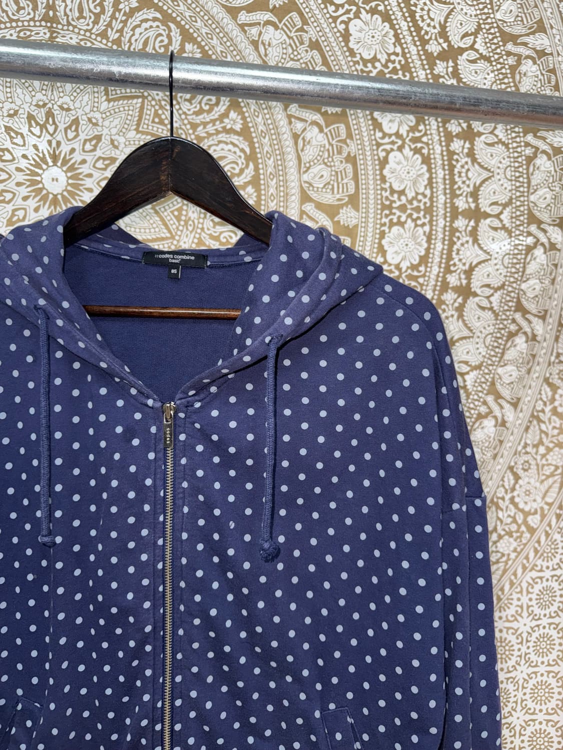 코데즈컴바인 여성 도트 후드집업  상품이미지4