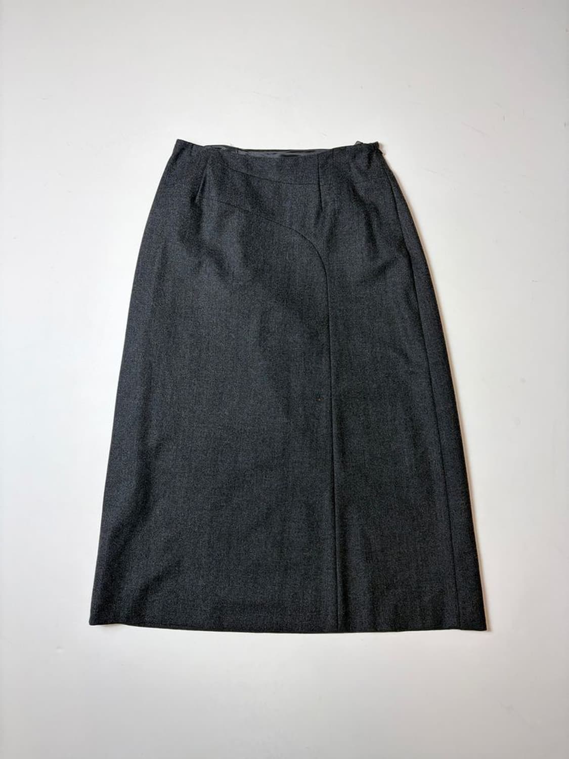 질샌더 울 블렌드 미니멀 랩 디테일 스커트 PN9427 상품이미지1