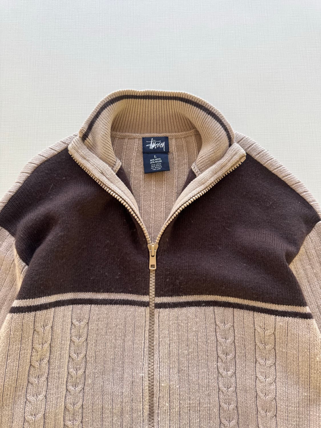 9/00s 스투시 니트 집업 상품이미지2