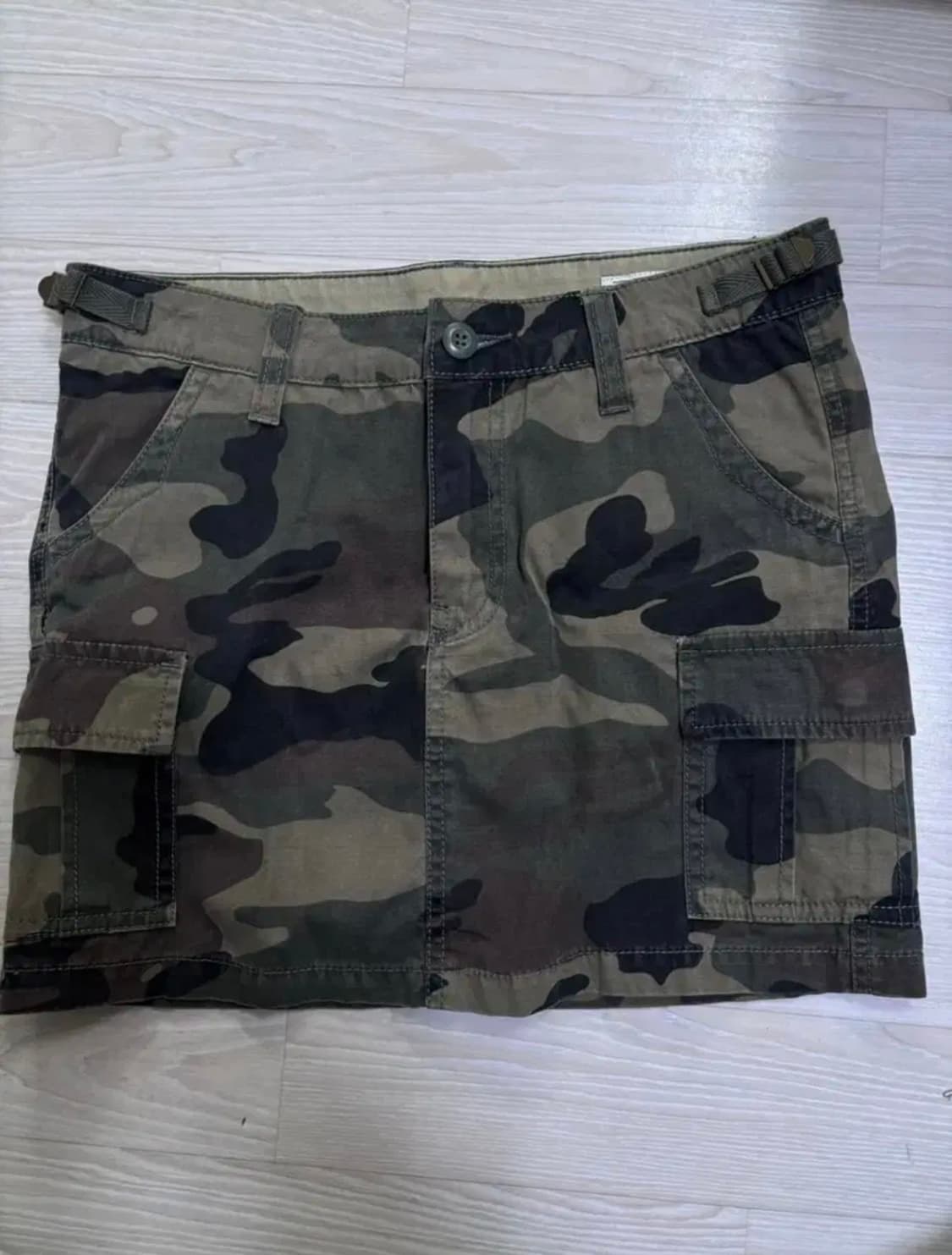 빈티지 와투케 펑크 카모 밀리터리 카고 치마  상품이미지1
