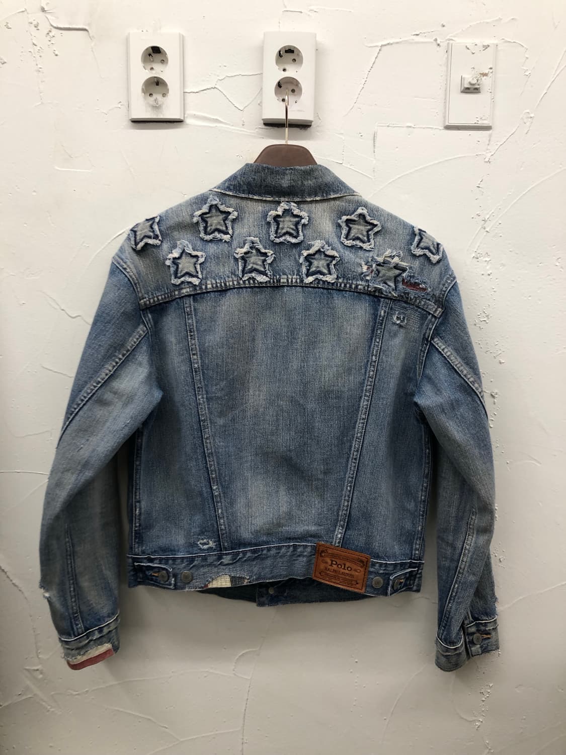 폴로 성조기 데미지 데님 자켓 상품이미지2