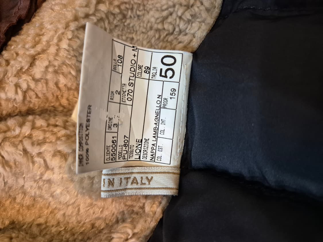 이태리 헨드메이드 양가죽 패딩 자켓 95~100 판매합니다 상품이미지4