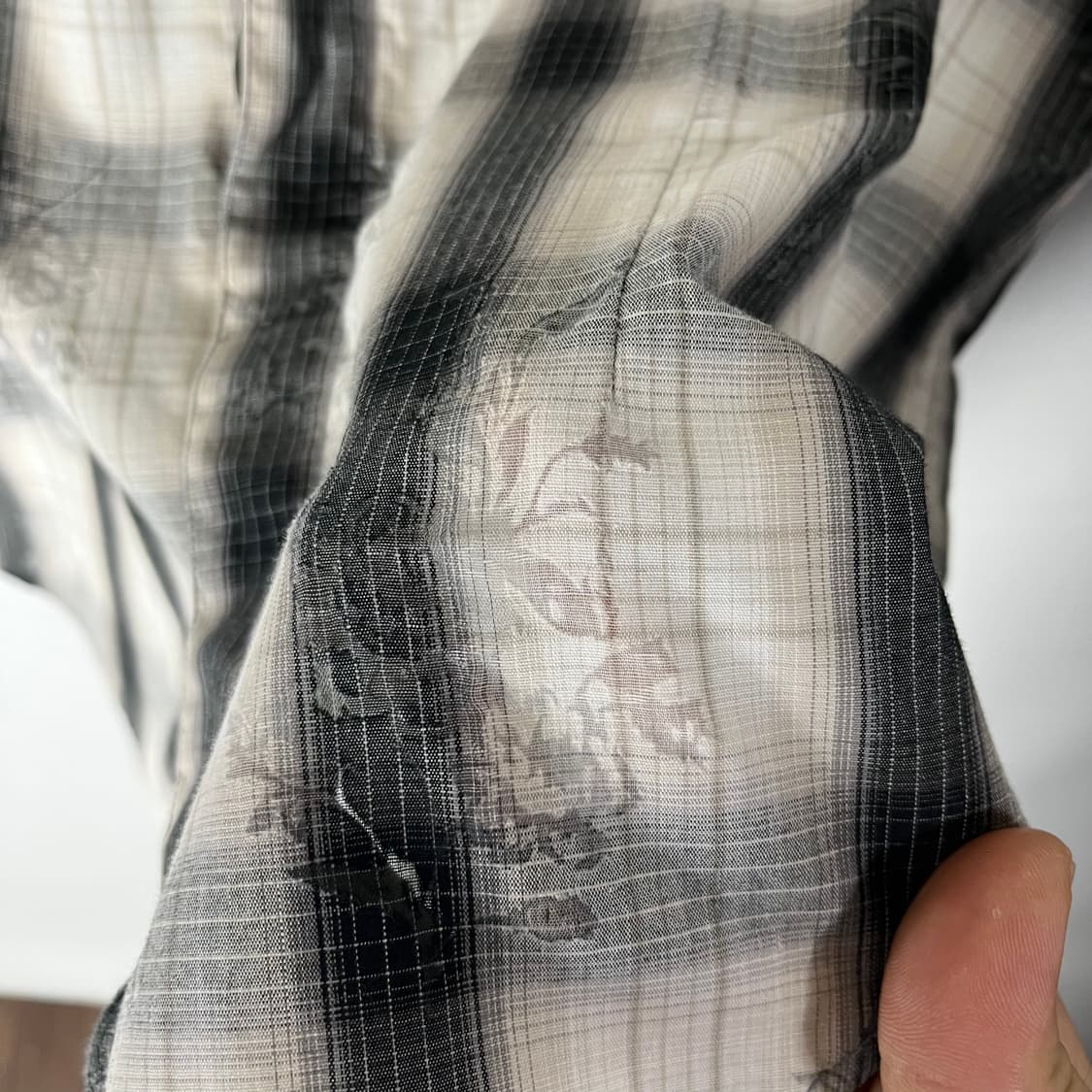 [Tornado Mart] 토네이도마트 오리엔탈 체크 시스루 셔츠 상품이미지4