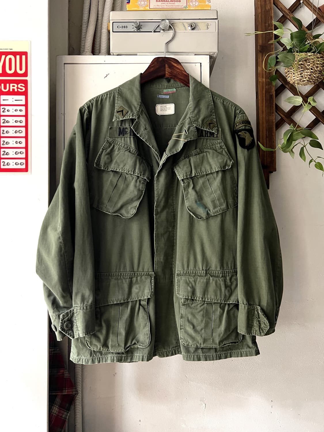 [S/S]60's 오리지널 U.S ARMY 립스탑 정글퍼티그 자켓 상품이미지1