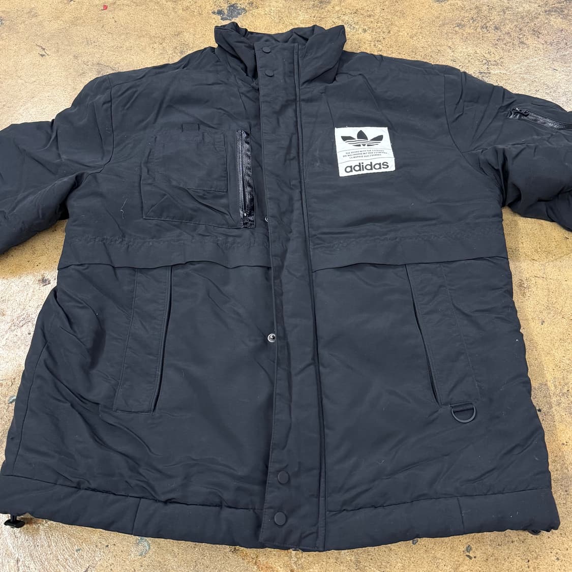 [정품/M] 아디다스 파이어버드 패디드 블랙 자켓 b18 상품이미지3