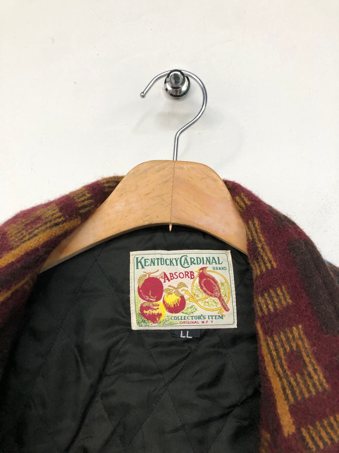 90's 켄터키 카디널 네이티브 패턴 울 자켓 상품이미지8