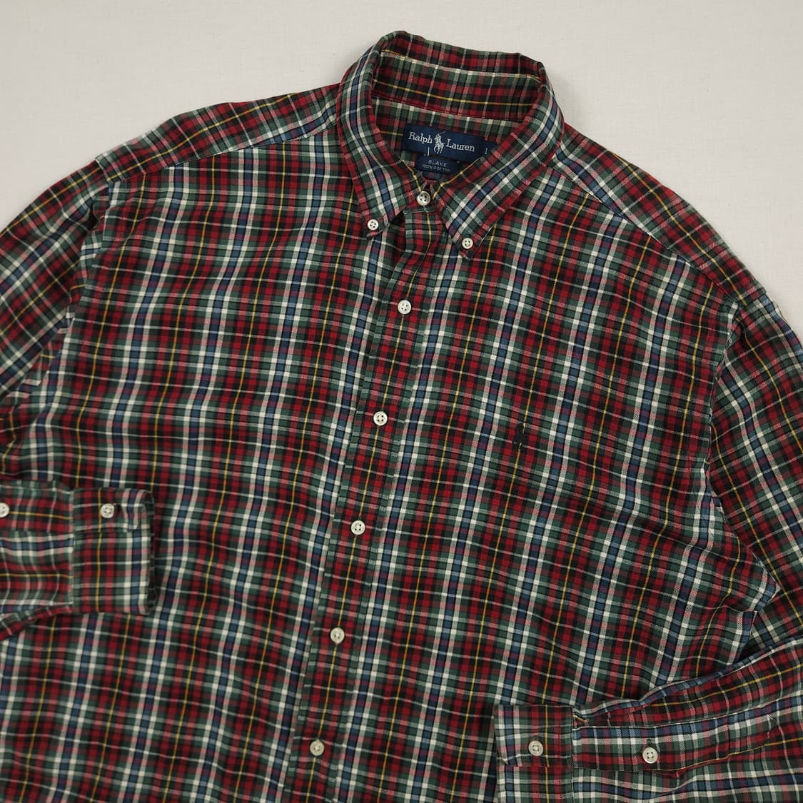 XL(105) 폴로랄프로렌 크리스마스 타탄체크셔츠 상품이미지1